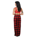 His & Hers Pajamas Bottoms Red Tartan