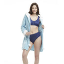 Women's Mid-thigh Hooded Plush Zippered Lounger