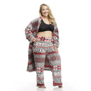 Women Pajamas Bottoms and Bathrobe XOXO