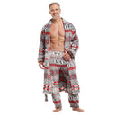 Men Pajamas Bottoms and Bathrobe XOXO