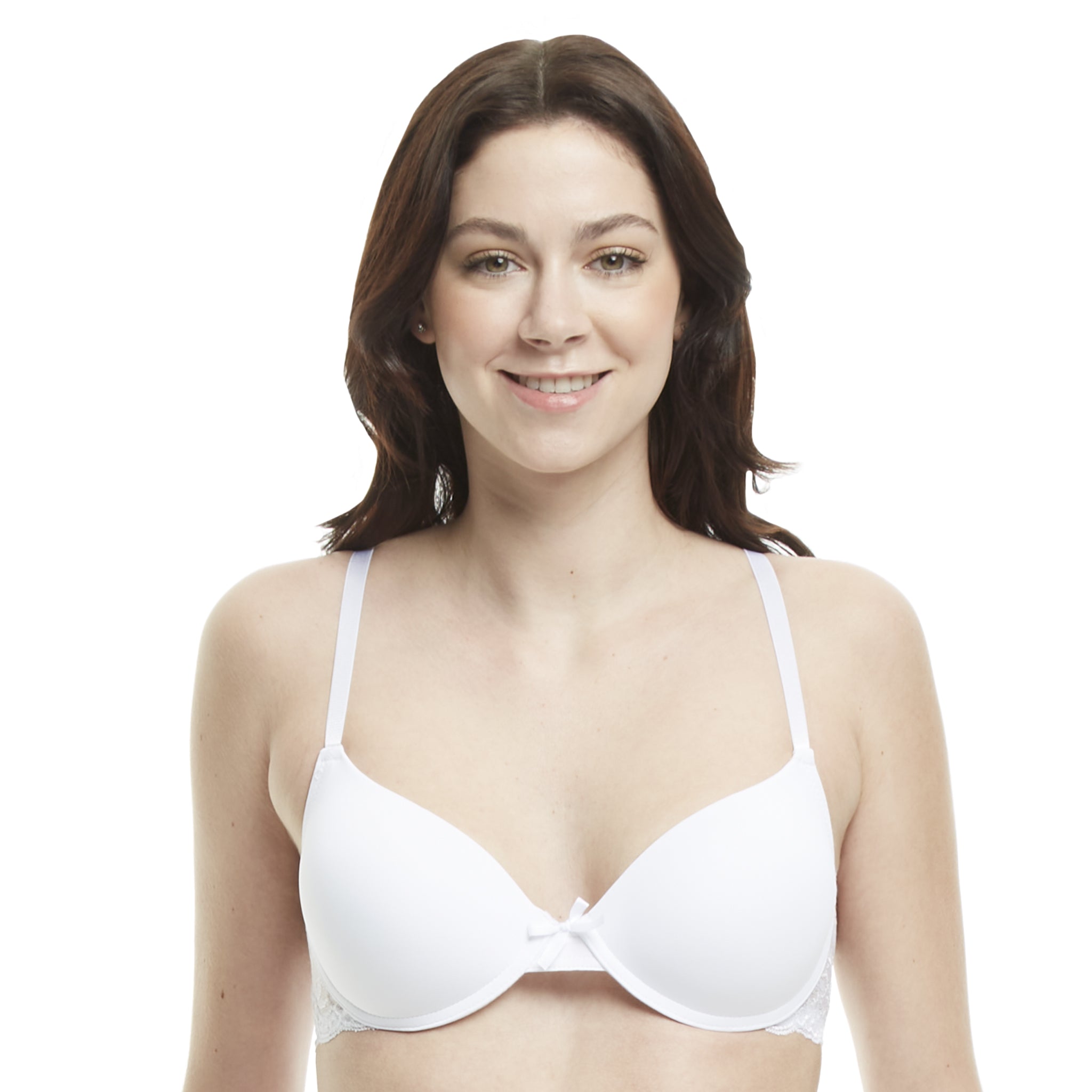 Underwire Push-Up Bra with Full Coverage and Padded Cups with Lace Win