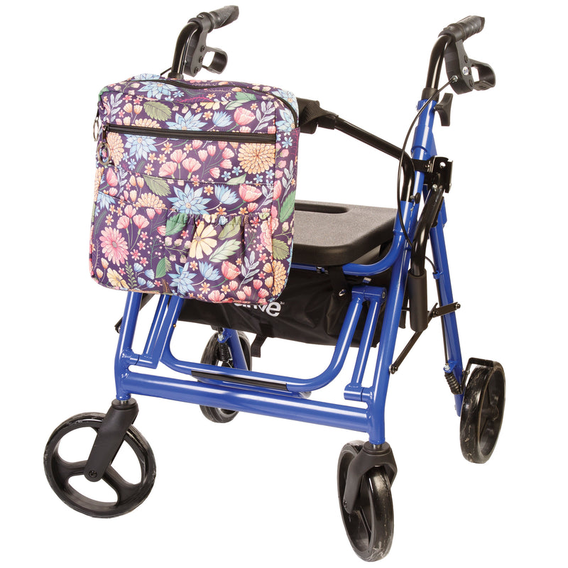 Multi Pocket Organizer 6-Fully-lined pockets For mobility aids: walkers, rollators, wheelchairs and scooters