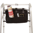 Mobility Aid Apron Carry-All 7-Pocket Organizer Bag with Mesh Pocket and Velcro Attachments