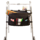 Mobility Aid Apron Carry-All 7-Pocket Organizer Bag with Mesh Pocket and Velcro Attachments
