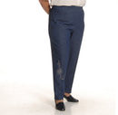 Ladies Embroidered Denim Jeans