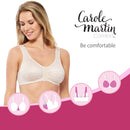 Carole Martin Full Freedom Front Closure wirefree Comfort Bra