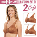 Carole Martin Full Freedom Front Closure wirefree Comfort Bra