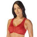 Carole Martin Full Freedom Front Closure Comfort Bra - Red
