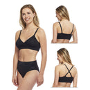 Carole Martin Slip-ON Seamless Padded Crossover Bra 