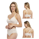 Carole Martin Slip-ON Seamless Padded Crossover Bra