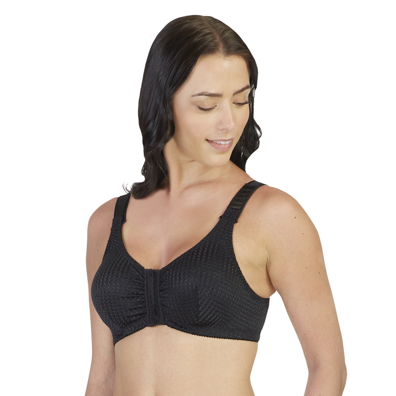 Carole Martin Front Adjustable Comfort Bra - Black