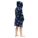 Robe de chambre à capuche et pantalon de pyjama pour enfants avec imprimé d'hockey