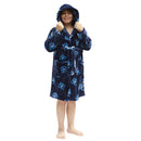 Robe de chambre à capuche et pantalon de pyjama pour enfants avec imprimé d'hockey