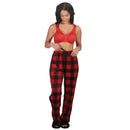 His & Hers Pajamas Bottoms Red Tartan