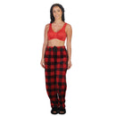 His & Hers Pajamas Bottoms Red Tartan