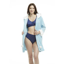 Women's Mid-thigh Hooded Plush Zippered Lounger