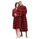 Buffalo Plaid Hooded Robe & PJ Pants – Cozy Family Christmas Set