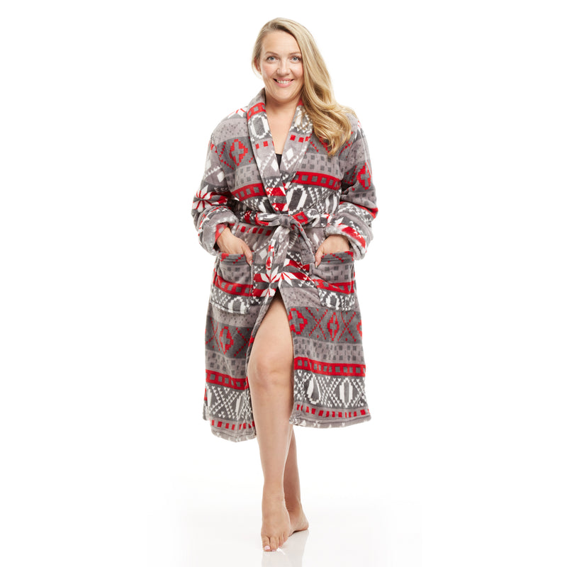 Buffalo Plaid Hooded Robe & PJ Pants – Cozy Family Christmas Set