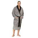 Men Bath Robe Soft Fleece Shawl Collar Style 9510