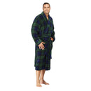 Men Bath Robe Soft Fleece Shawl Collar Style 9510