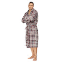 Men Bath Robe Soft Fleece Shawl Collar Style 9510