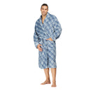 Men Bath Robe Soft Fleece Shawl Collar Style 9510