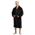 Men Bath Robe Soft Fleece Shawl Collar
