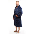 Men Bath Robe Soft Fleece Shawl Collar Style 9510