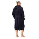 Men Hooded Bathrobe Blue
