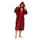 Buffalo Plaid Hooded Robe & PJ Pants – Cozy Family Christmas Set