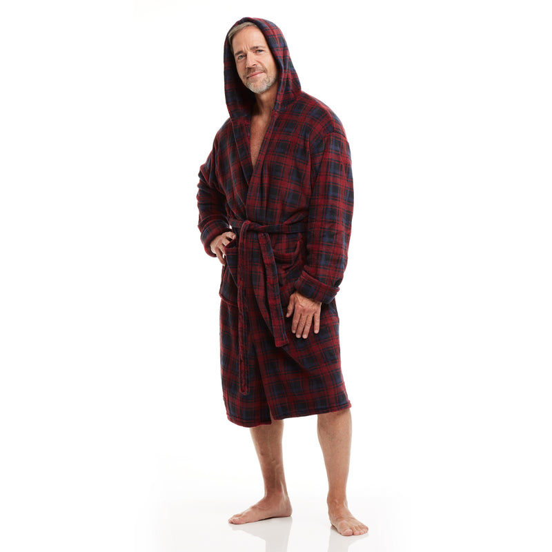 Men's Full Lenght Large Hooded Full Bath Robe