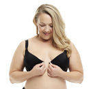 Underwire Bra Front Closure Back Smoothing Seamless Cups