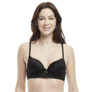 Soutien-gorge push-up à armatures avec couverture complète et bonnets rembourrés avec détails en dentelle