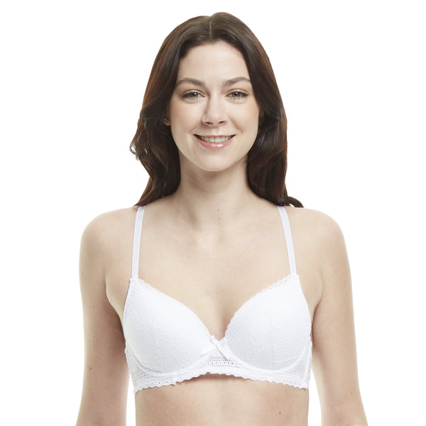 Bestform 9706770 Comfortable Unlined Wireless Cotton Bra with Front  Closure, Sizes 36B-42D 