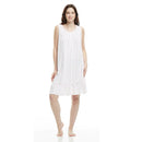 Women's Mid Calf Night Gown Sleevless