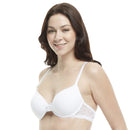 Soutien-gorge push-up à armatures avec couverture complète et bonnets rembourrés avec ailes en dentelle