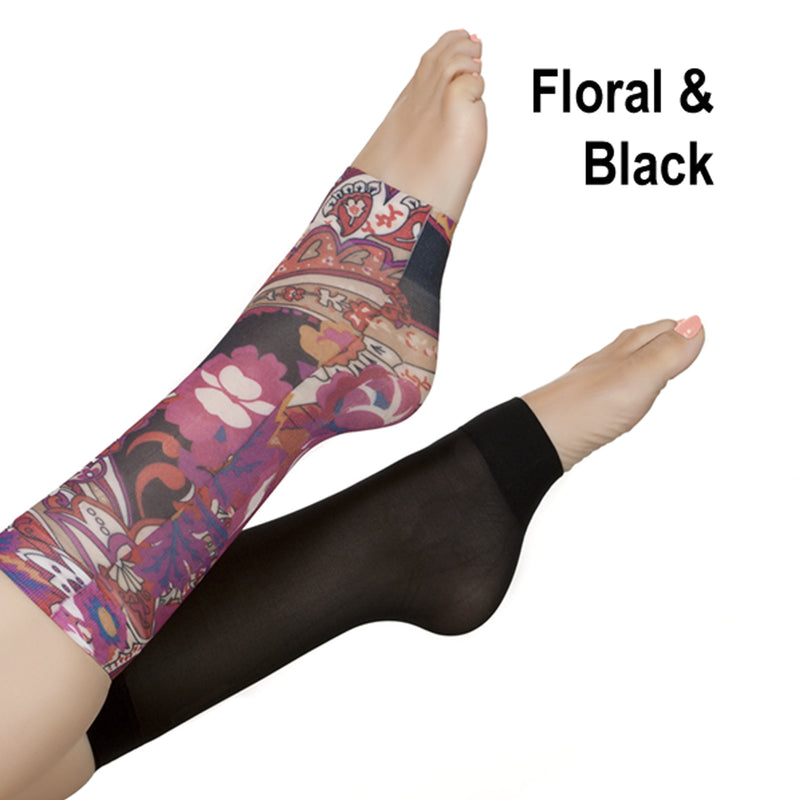 Open-Toe Compression Fashion Socks - Main Image