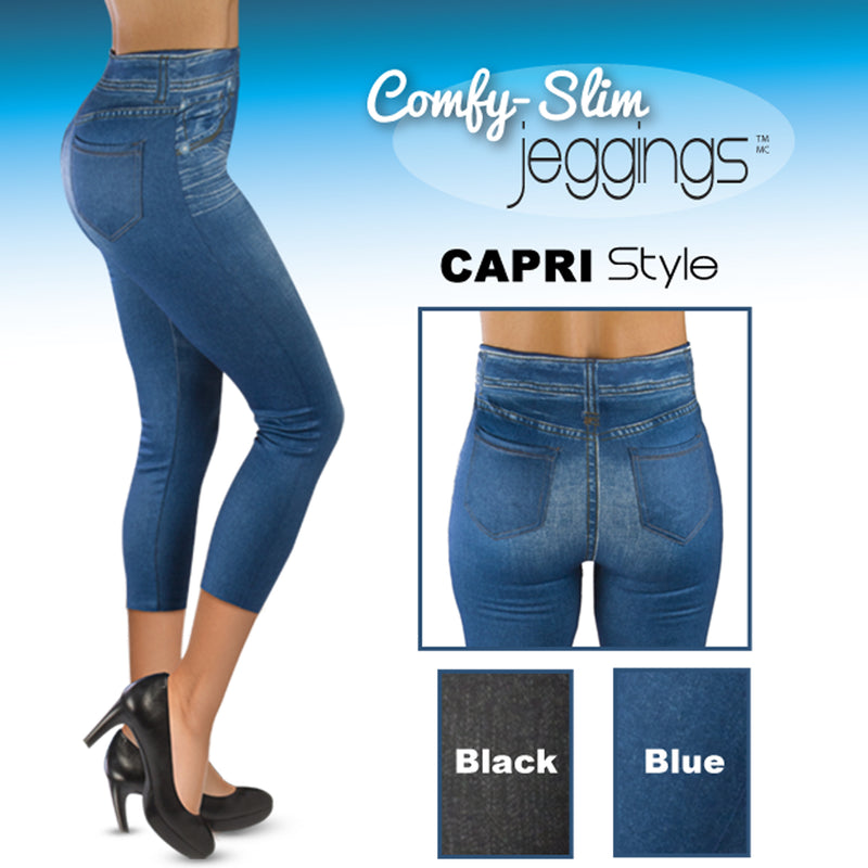 Jeggings amincissants tout confort Style Capri