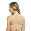Carole Martin Slip-ON Seamless Padded Crossover Bra - Beige