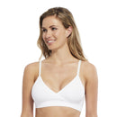 Carole Martin Slip-ON Seamless Padded Crossover Bra - White