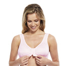 Carole Martin Full Freedom Front Closure Comfort Bra - Pink