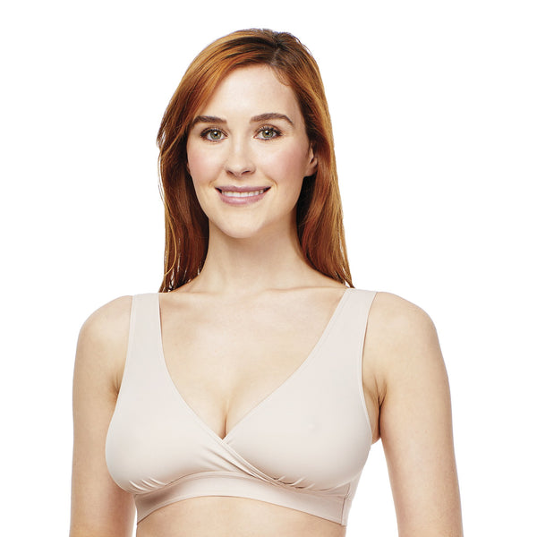 Carole Martin Seamless Crossover Comfort Bra Removable Pads with
